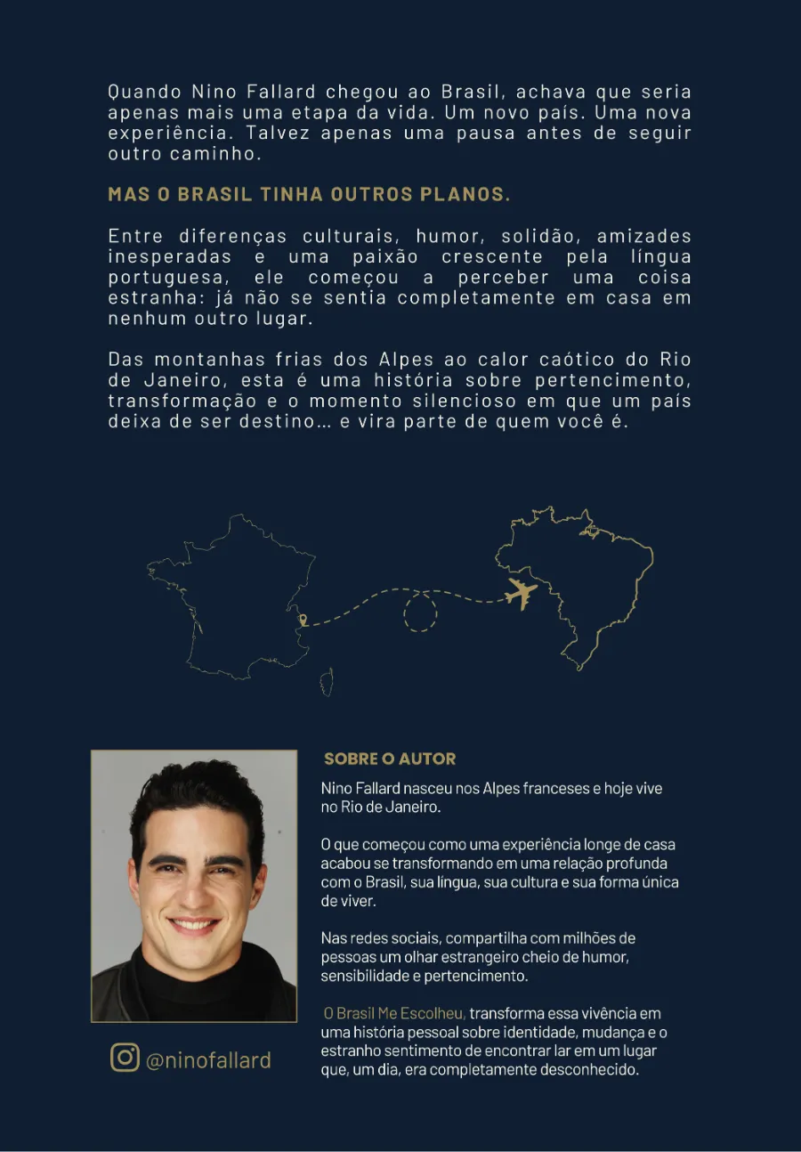 Contracapa do livro O Brasil Me Escolheu