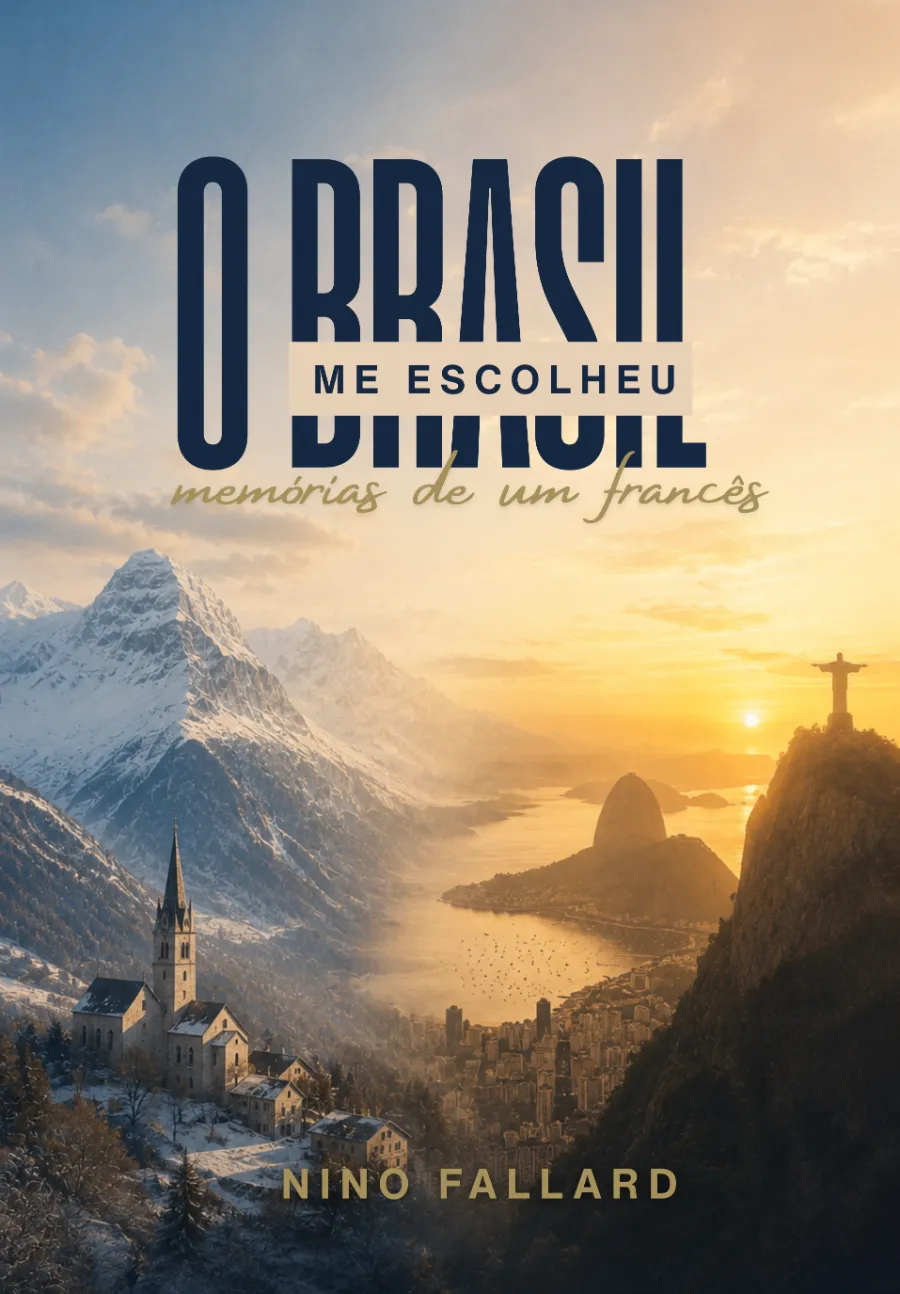Capa do livro O Brasil Me Escolheu, memórias de um francês, por Nino Fallard